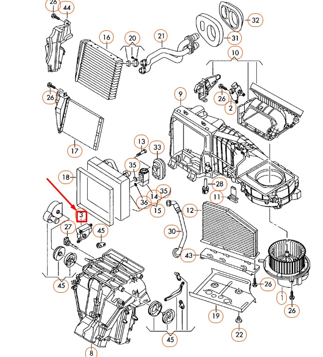 NEW VW BEETLE A5 LEFT TEMPERATURE REGULATING FLAP MOTOR 561907511D ORIGINAL