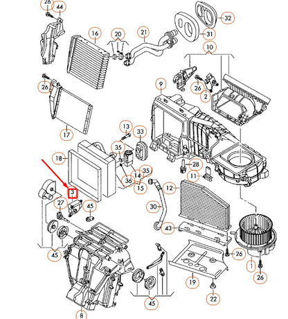 NEW VW BEETLE A5 LEFT TEMPERATURE REGULATING FLAP MOTOR 561907511D ORIGINAL