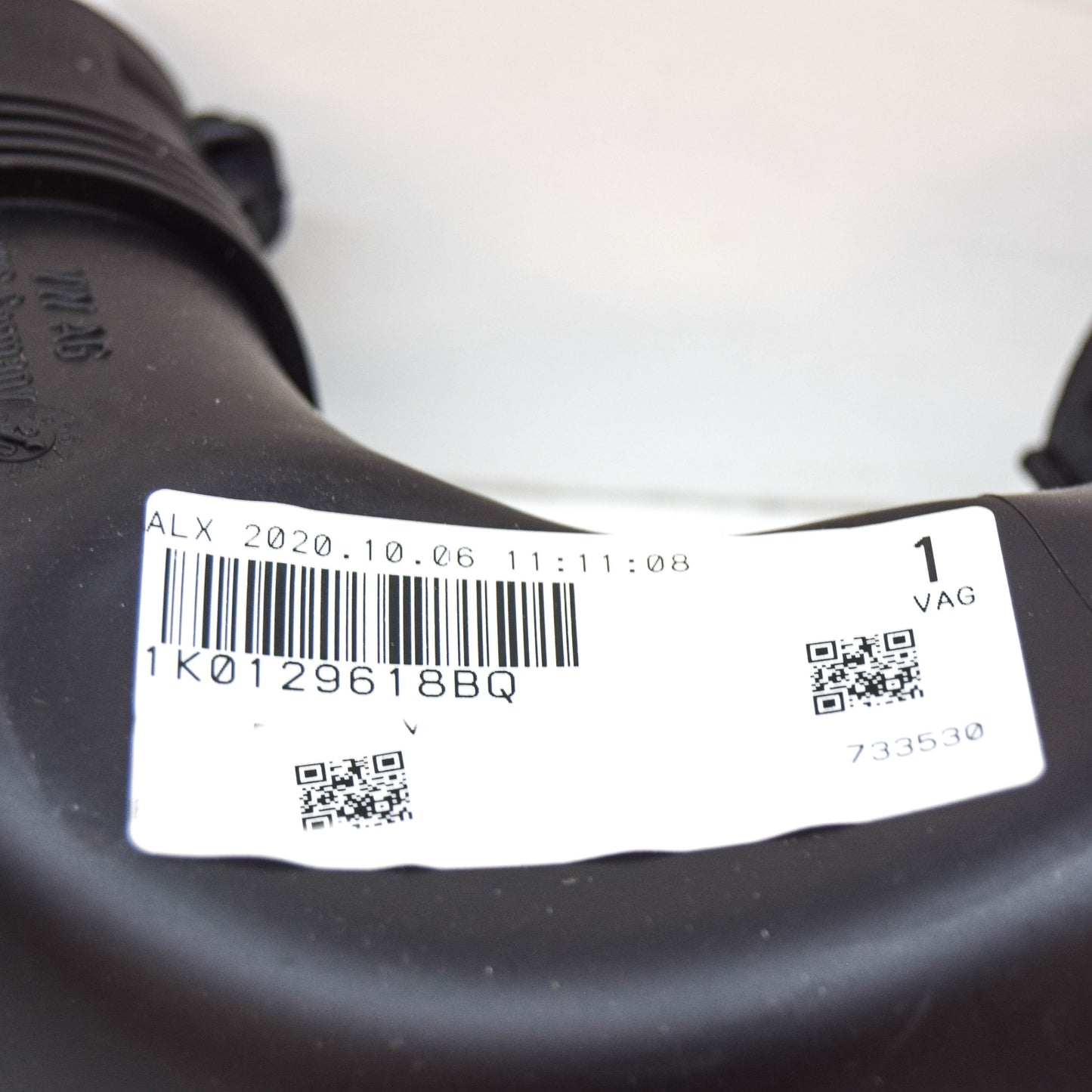 NEW VOLKSWAGEN GOLF MK6 AIR INTAKE HOSE 1K0129618BQ 2.0 PETROL ORIGINAL