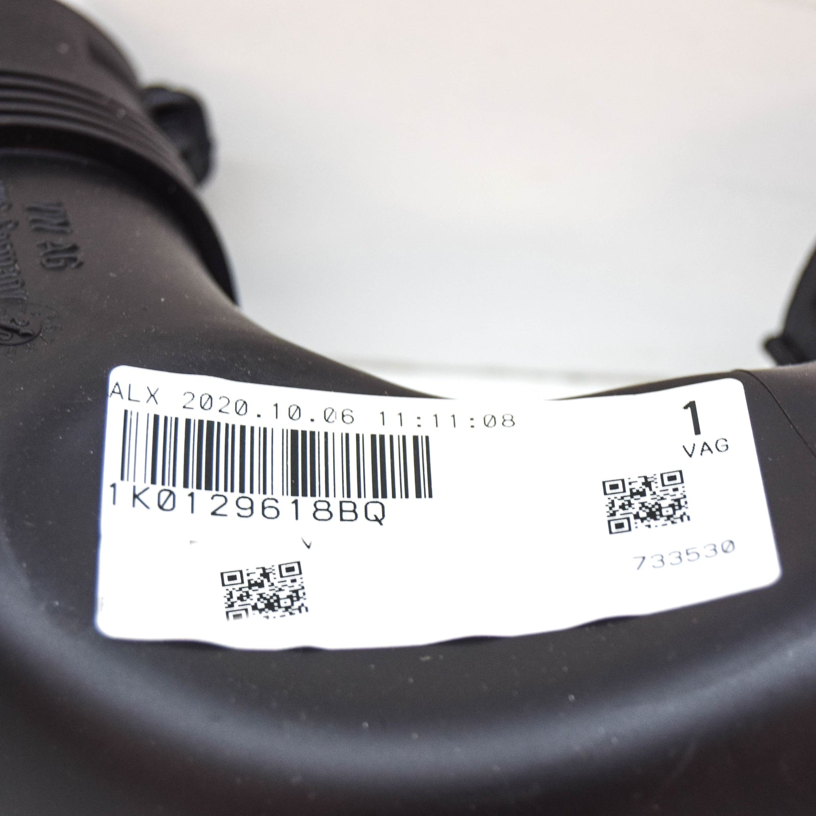 NEW VOLKSWAGEN GOLF MK6 AIR INTAKE HOSE 1K0129618BQ 2.0 PETROL ORIGINAL