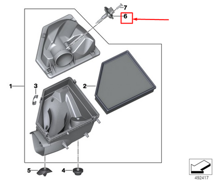 new bmw 3 g20 intake air temperature sensor 13628485041 original
