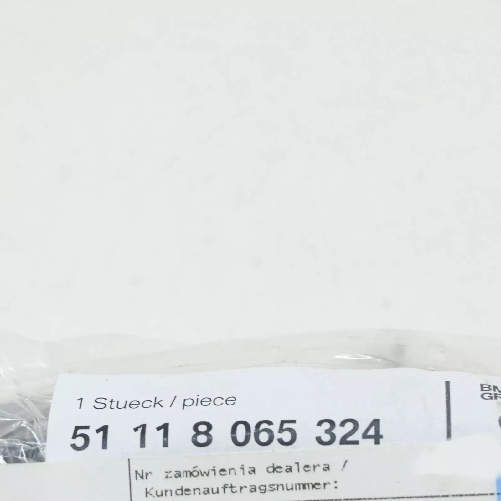 NEW BMW M5 F90 FRONT RIGHT BUMPER BOTTOM GUIDE 51118065324 8065324 ORIGINAL