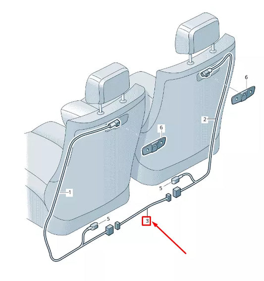 VW TOUAREG 7P REAR SEAT ENTERTAINMENT RS CONNECT LINE 7P6971086B 2011 21165045