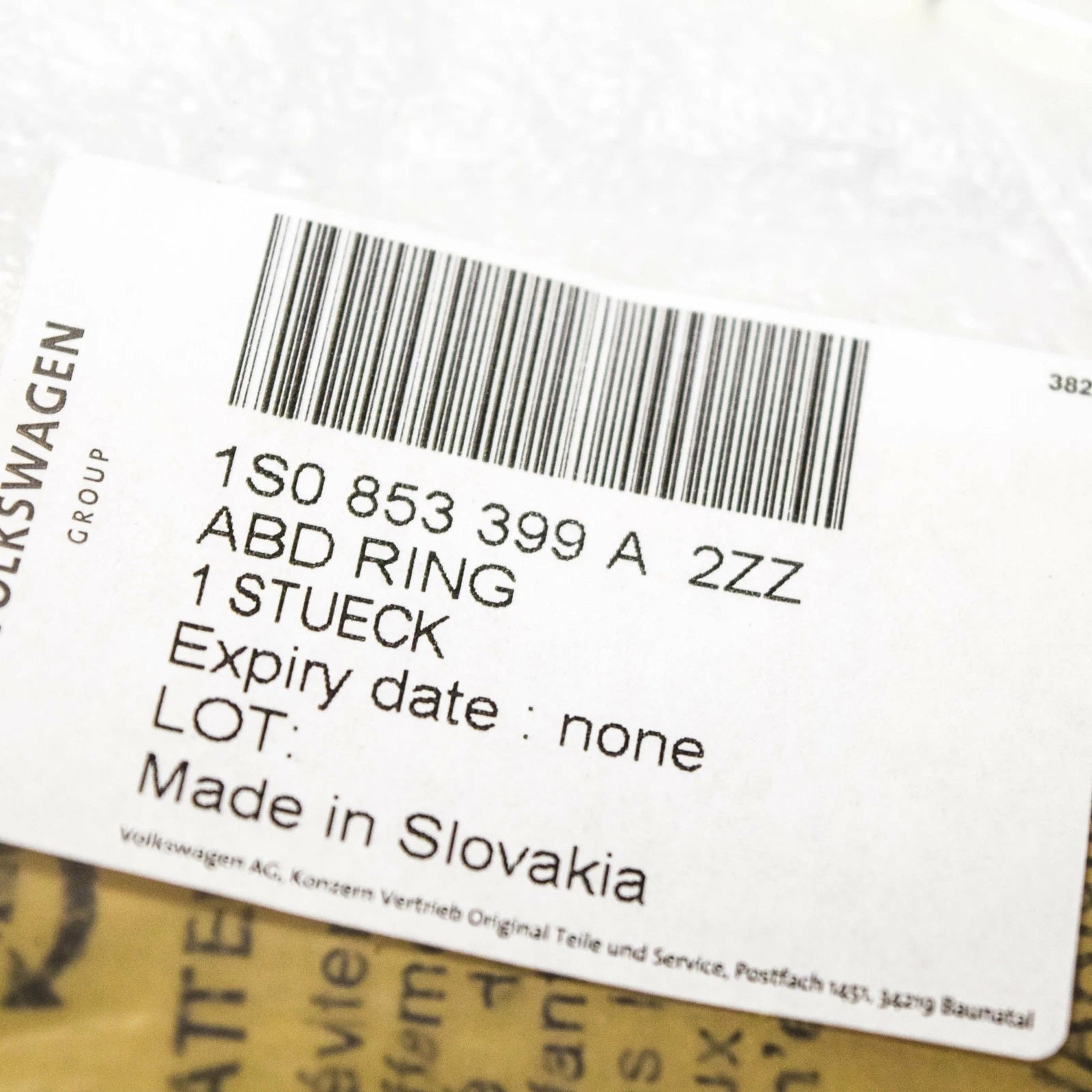 NEW VW LOAD UP FRONT LEFT FOG LIGHT SURROUND COVER TRIM 1S0853399A2ZZ ORIGINAL