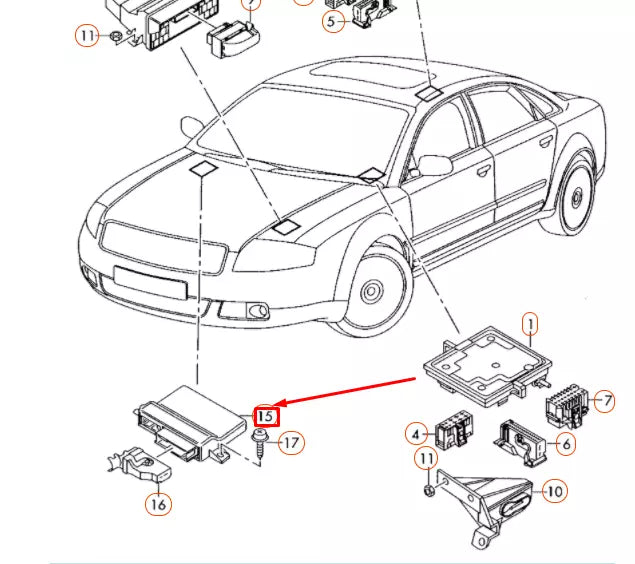 NEW AUDI A6 C6 GATEWAY DIAGNOSIS INTERFACE CONTROL UNIT 4L0907468B ORIGINAL