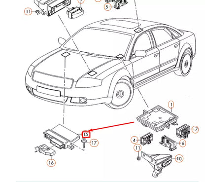 NEW AUDI A6 C6 GATEWAY DIAGNOSIS INTERFACE CONTROL UNIT 4L0907468B ORIGINAL
