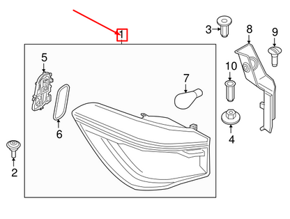 new bmw x1 f48 rear right light in the side panel 63217488544 original