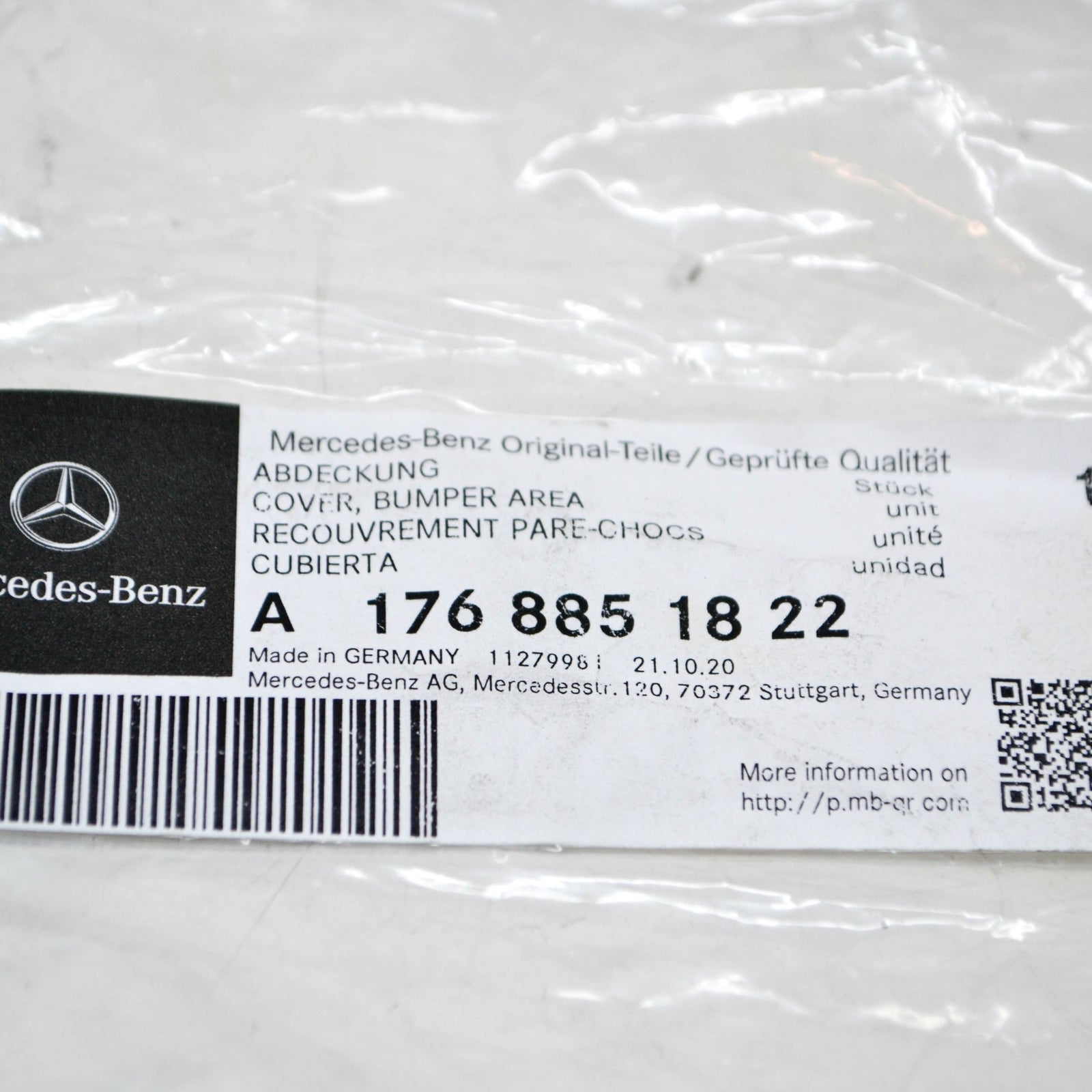 NEW MERCEDES-BENZ A-CLASS W176 FRONT BUMPER RIGHT TRIM A1768851822 ORIGINAL