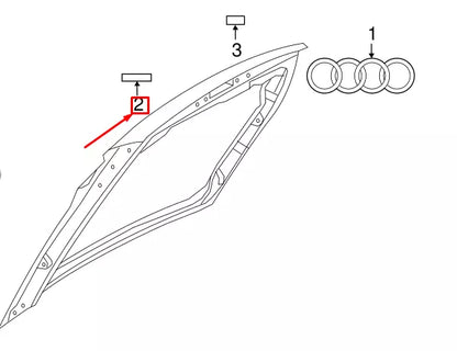 NEW AUDI TT RS FV MK3 REAR TTRS EMBLEM BADGE 8S08537402ZZ