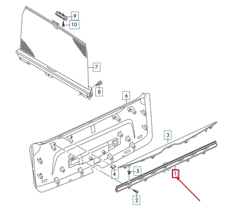 NEW AUDI Q7 4M REAR LIFT GATE ROLLER SUNBLIND 4M0861325BQBC ORIGINAL