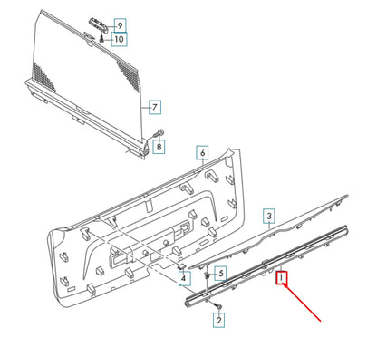 NEW AUDI Q7 4M REAR LIFT GATE ROLLER SUNBLIND 4M0861325BQBC ORIGINAL