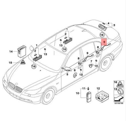 NEW BMW 5 E60 E61 LED MODULE DOOR TRIM PANEL 63316929662 ORIGINAL