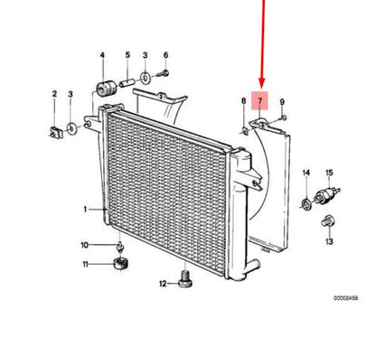 NEW BMW 5 E28 RADIATOR FAN SHROUD 17111712240 1712240 ORIGINAL