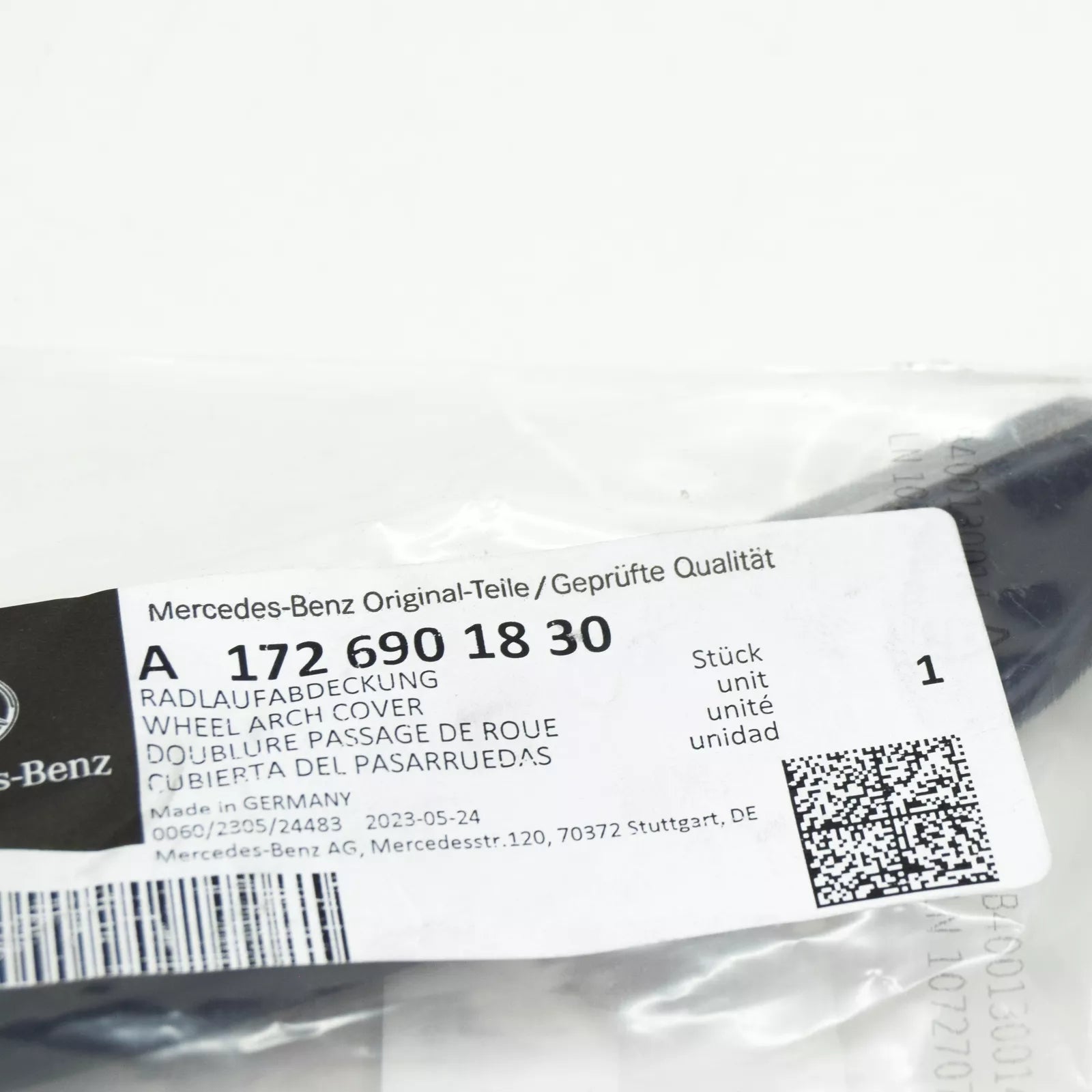 NEW MERCEDES-BENZ SLK R172 REAR RIGHT WHEEL ARCH COVER A1726901830 ORIGINAL