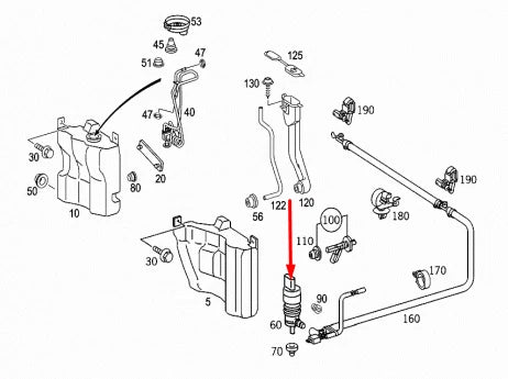NEW MERCEDES-BENZ E-CLASS W211 WINDSHIELD WASHER PUMP A2108690821