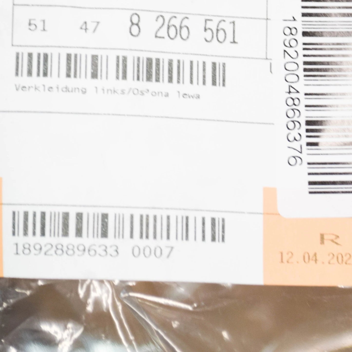 NEW BMW 3 E46 REAR LEFT TRUNK TRIM 51478266561 8266561 ORIGINAL