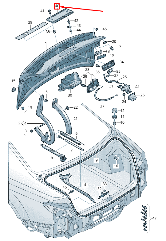 new audi q5 fy rear bumper license bracket 80a8271139b9 80a827113 9b9 original