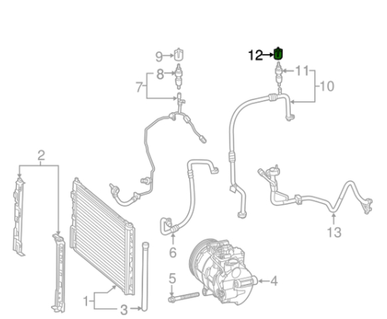 NEW MERCEDES-BENZ E W210 A/C VALVE CAP A1409880135 ORIGINAL
