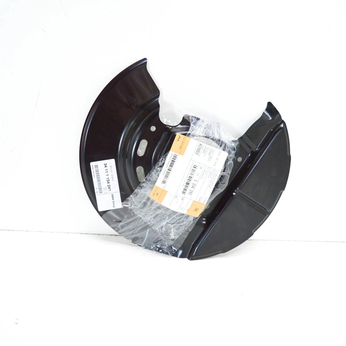 NEW BMW 3 E30 LEFT BRAKE ROTOR SPLASH SHIELD 34111154241 ORIGINAL