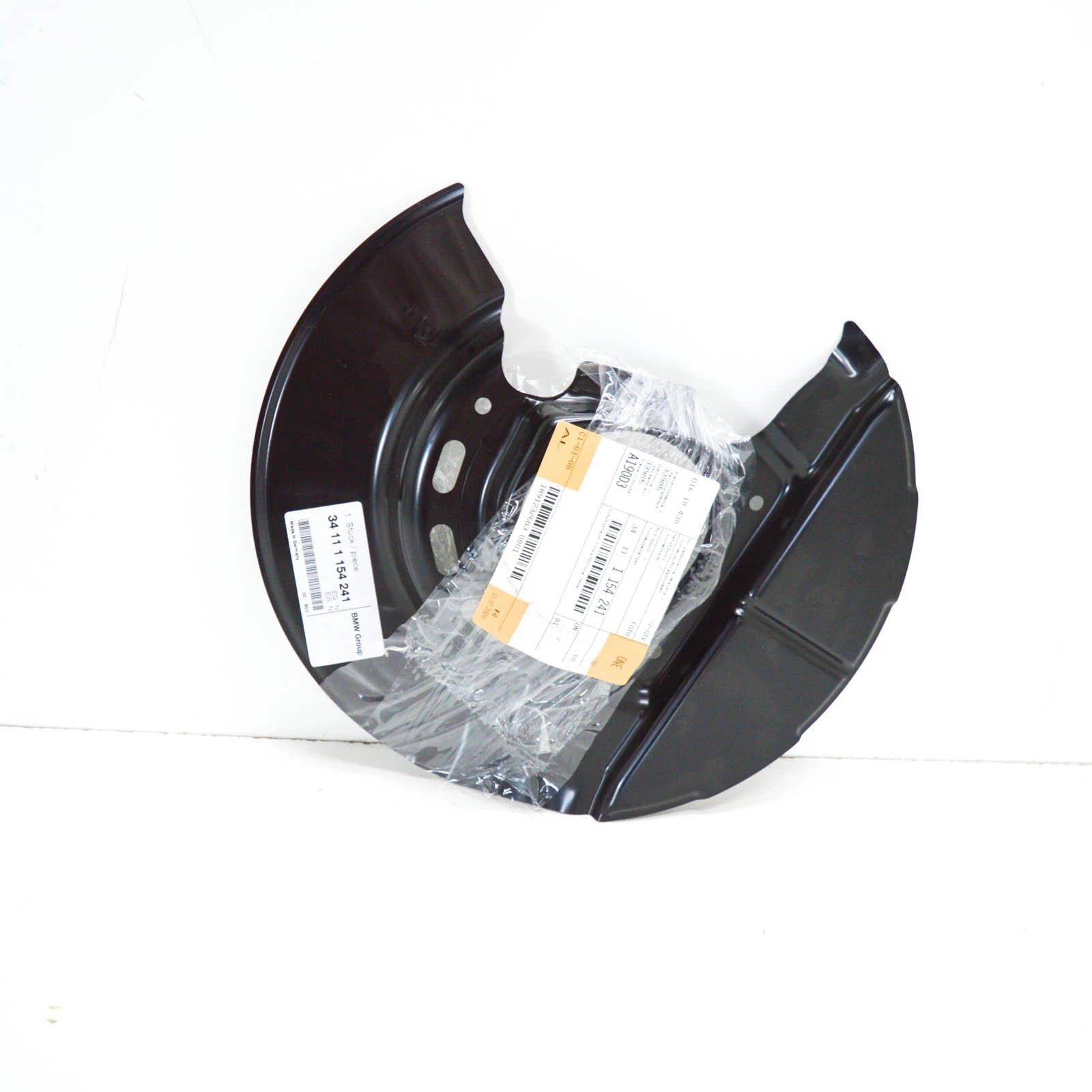 NEW BMW 3 E30 LEFT BRAKE ROTOR SPLASH SHIELD 34111154241 ORIGINAL