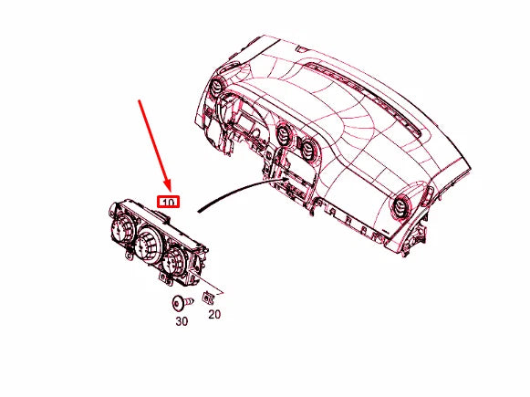 NEW MERCEDES-BENZ CITAN W415 AIR CONDITIONER CONTROL UNIT A4159002400 ORIGINAL