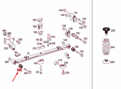 NEW MERCEDES-BENZ SPRINTER 906 REAR SPRING BUSHING A9063240050 ORIGINAL