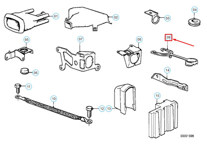 NEW BMW 5 E28 ENGINE DIAGNOSTICS SYSTEM HARNESS COVER 12521286052 ORIGINAL