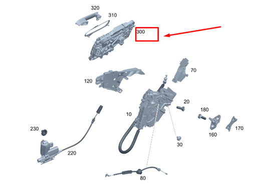new mercedes-benz s w223 rear left exterior door handle base a0997602305