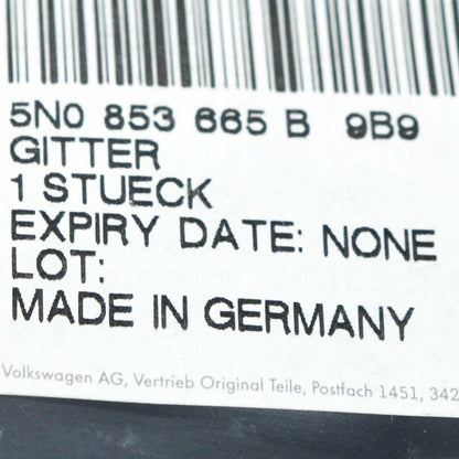 NEW VOLKSWAGEN TIGUAN 5N FRONT LEFT BUMPER VENT GRILLE 5N0853665B9B9 ORIGINAL