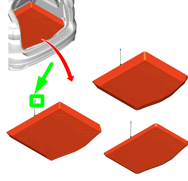 new ford c-max mk2 loading compartment mat am5j-u454a14-ba 1709836 original
