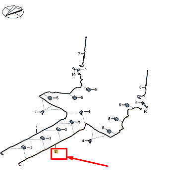new audi e-tron gt rear brake line 9j1614743b original