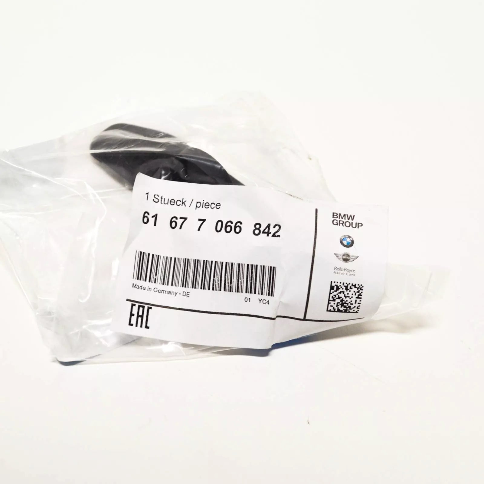 NEW BMW 3 E46 RIGHT HEADLIGHT SPRAY NOZZLE COVER 61677066842 7066842 ORIGINAL