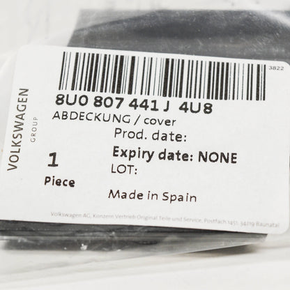 NEW AUDI Q3 8U REAR BUMPER LEFT TOW HOOK EYE CAP COVER 8U0807441J4U8 ORIGINAL