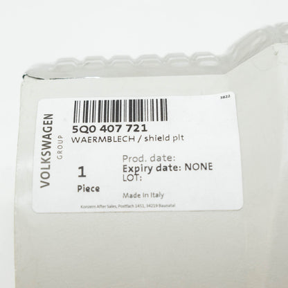 NEW AUDI A1 8X1 FRONT RIGHT DRIVE SHAFT HEAT SHIELD 5Q0407721 ORIGINAL