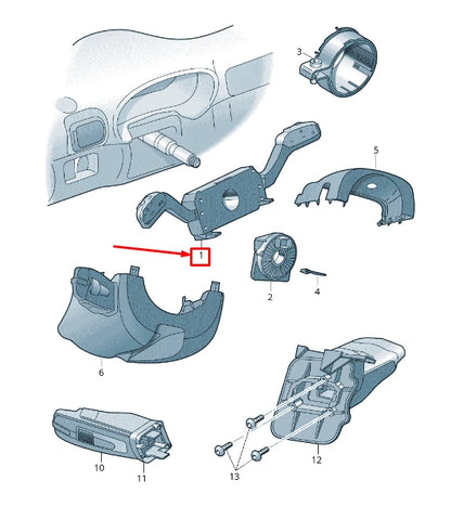 NEW VW AMAROK 2H STEERING COLUMN COMBI SWITCH 6R5953507 9B9 6R59535079B9