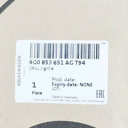 NEW AUDI A6 C7 FRONT BUMPER RADIATOR GRILLE 4G0853651AG T94