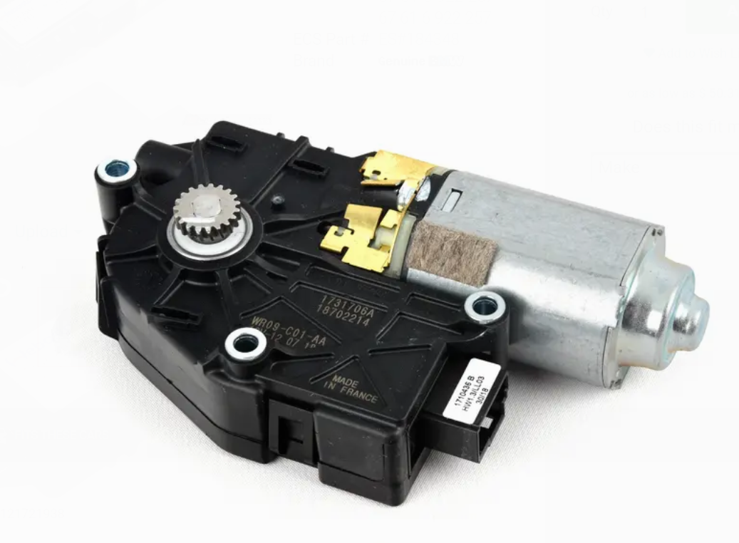 new bmw 3 e90 sunroof control motor 6922257 67616922257 original