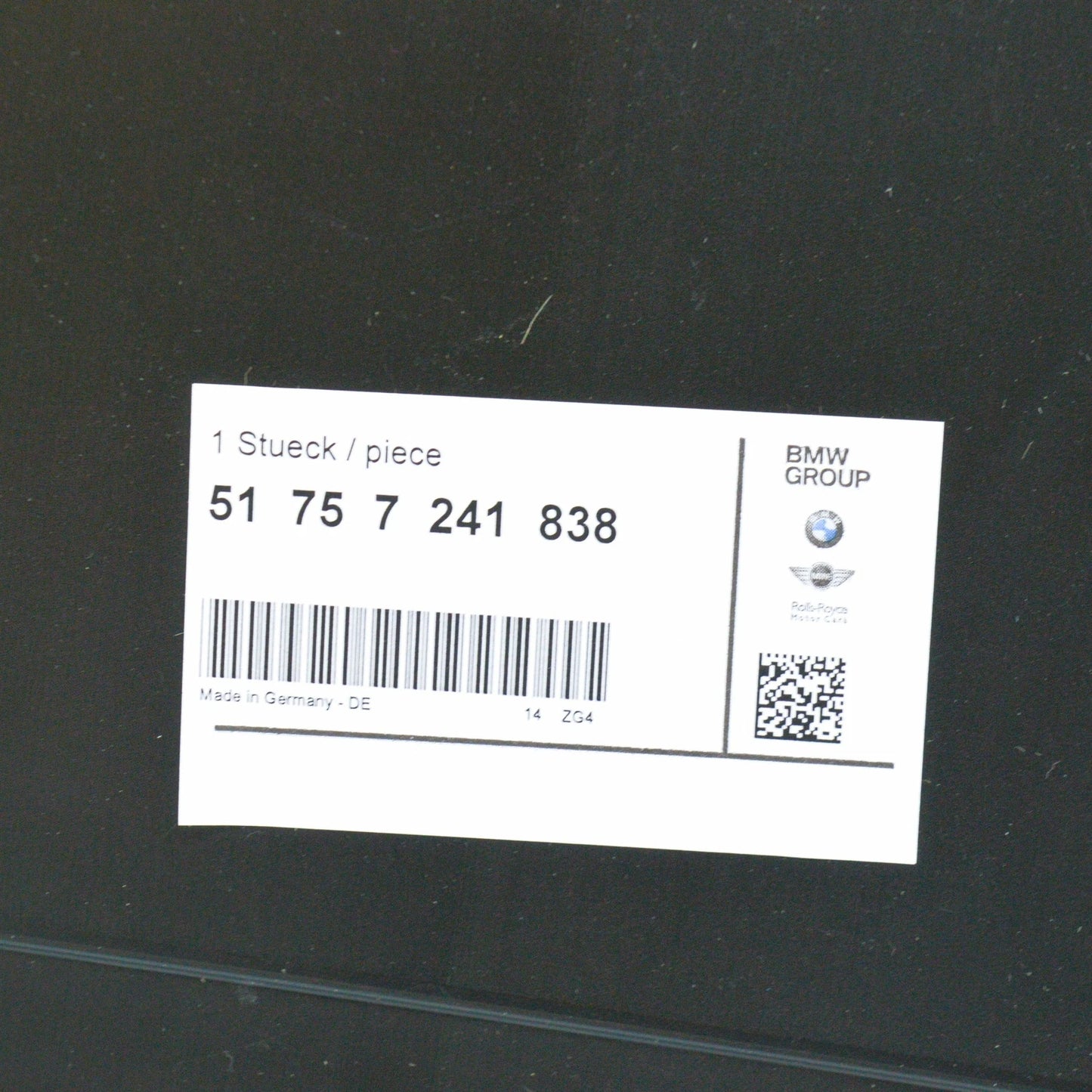 NEW BMW 1 F21 RIGHT SIDE UNDERBODY COVER 51757241838 ORIGINAL