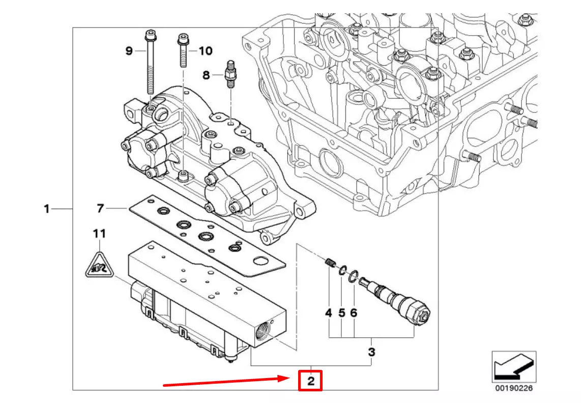NEW BMW 3 CABRIO E46 ELECTROMAGNETIC VALVE 11367839180 7839180 ORIGINAL