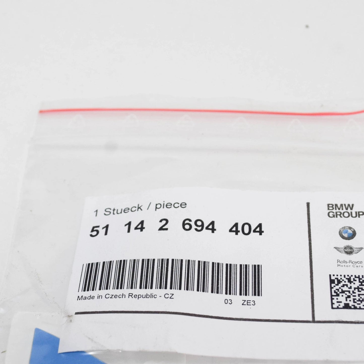 NEW BMW E39 Z3 TRUNK LID CHROME M PERFORMANCE STICKER 51142694404 ORIGINAL