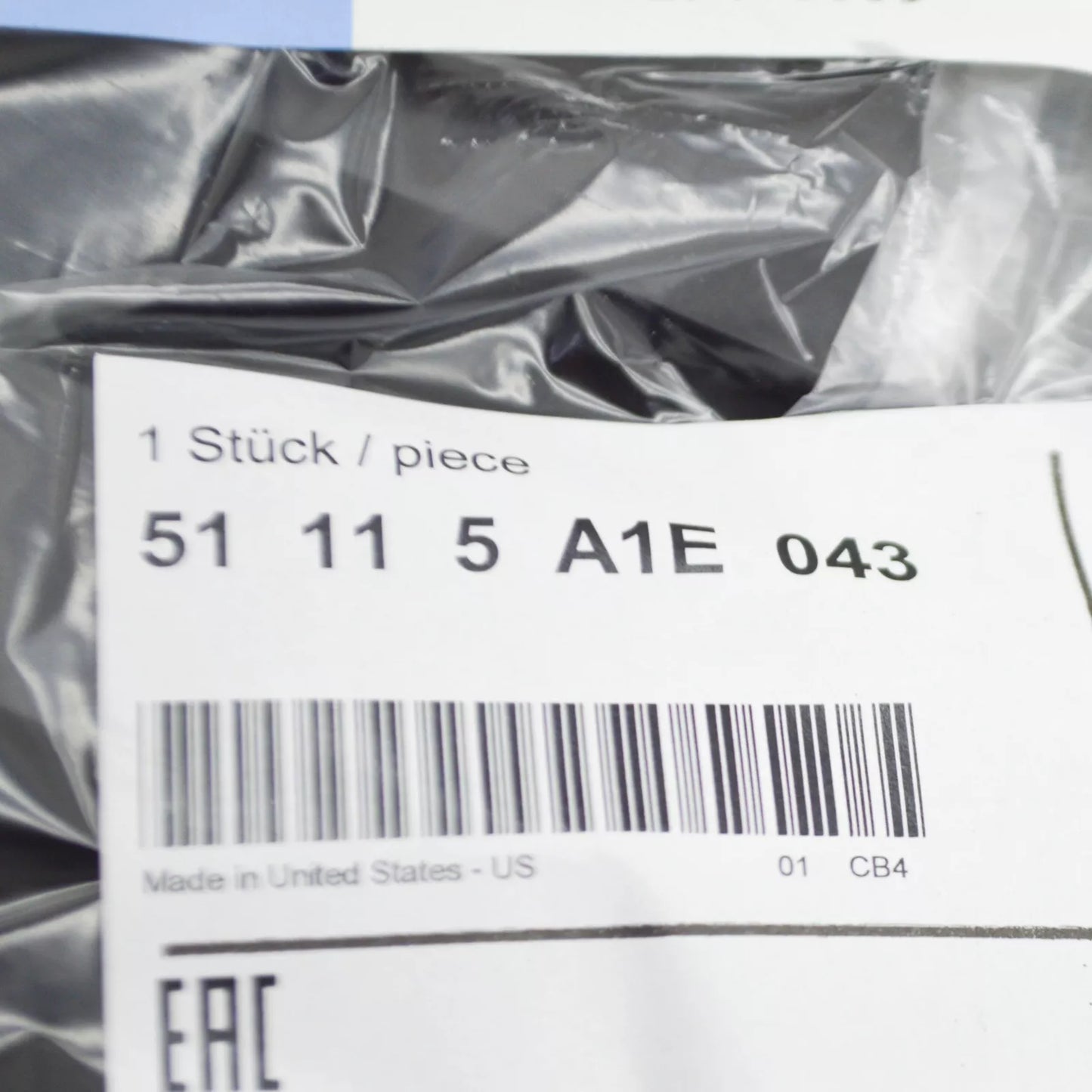 NEW BMW X5 G05 FRONT BUMPER LEFT CLOSED GRILLE 51115A1E043 ORIGINAL