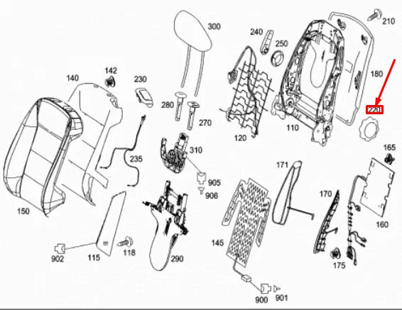 NEW MERCEDES-BENZ A W169 FRONT LEFT SEAT HAND WHEEL A1699180026