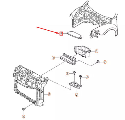 NEW VOLKSWAGEN BEETLE A5 AIR INTAKE DUCT COVER 1K0805965M9B9 ORIGINAL