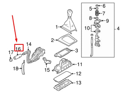 NEW AUDI A3 8P1 PARKING BRAKE HANDLE S-LINE 8P0711327C1KT ORIGINAL