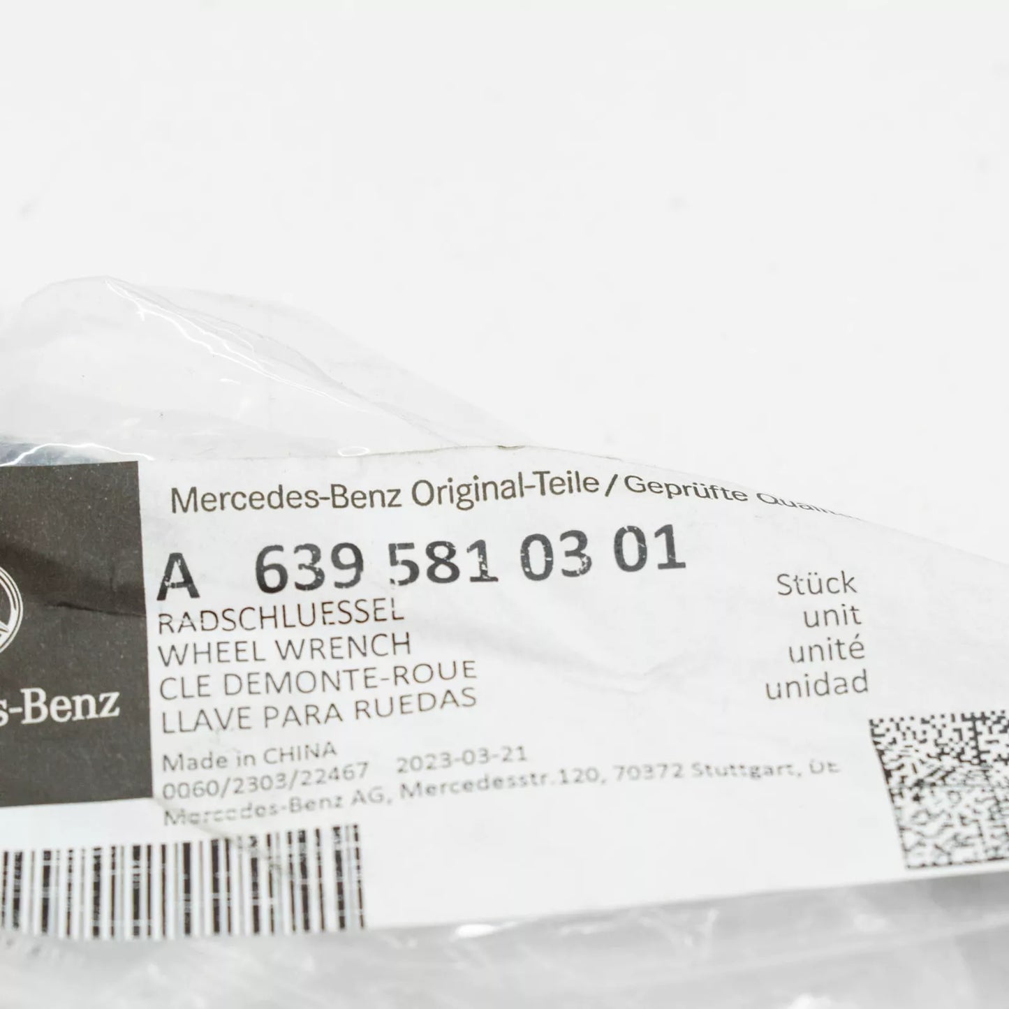 NEW MERCEDES-BENZ VITO W639 WHEEL WRENCH A6395810301 ORIGINAL