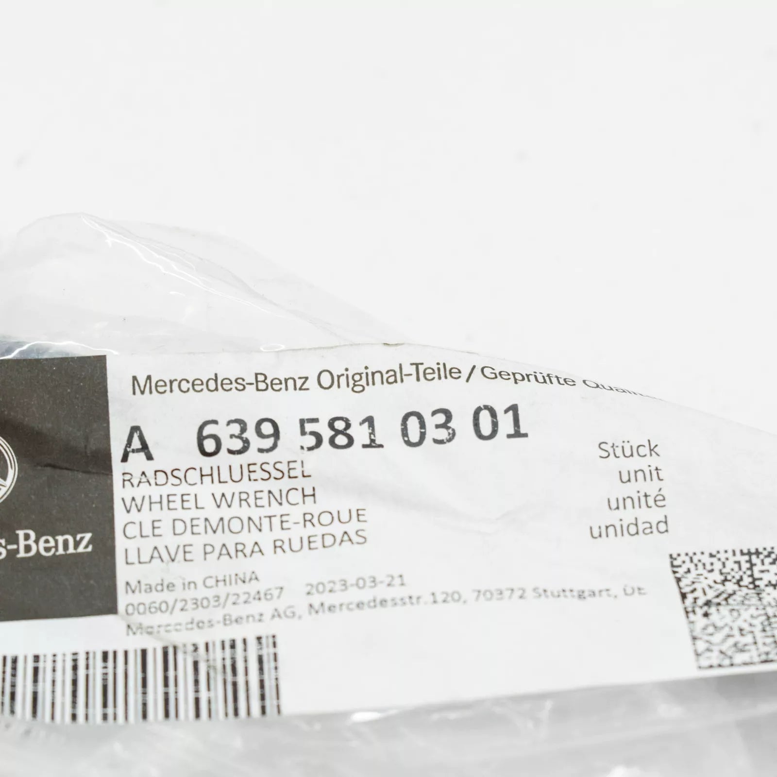 NEW MERCEDES-BENZ VITO W639 WHEEL WRENCH A6395810301 ORIGINAL