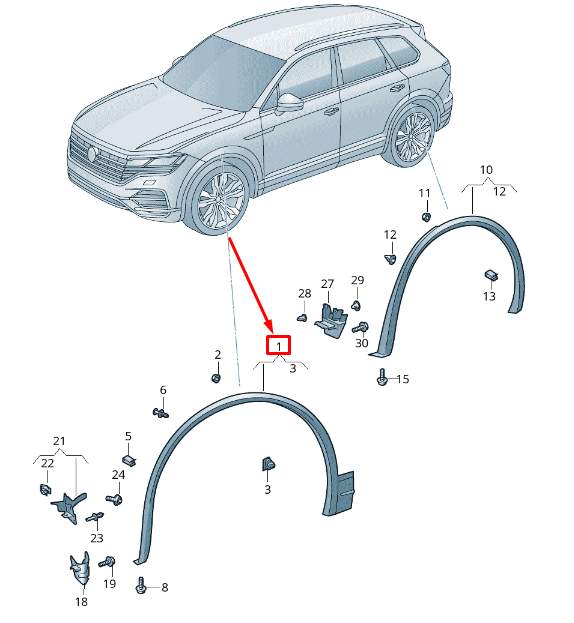 new vw touareg cr front right wheel cover 760853718hgru original