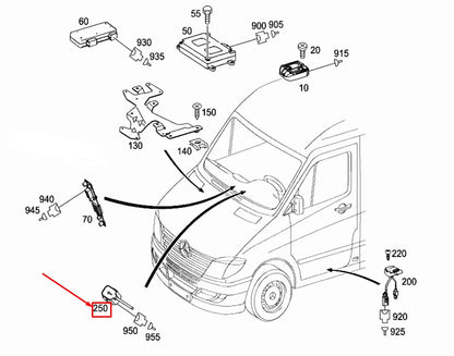 NEW MERCEDES-BENZ SPRINTER 906 MICROPHONE A0018204435 ORIGINAL