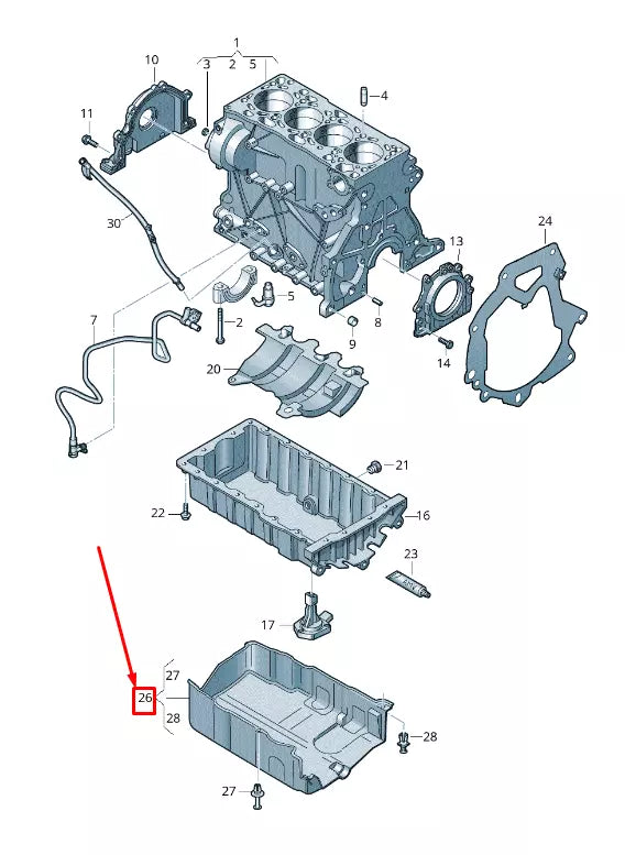 NEW AUDI A3 SPORTBACK 8V ENGINE OIL PAN COVER 04L103660A