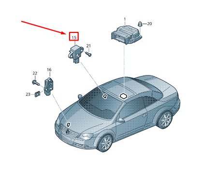 new vw eos 1f pressure sensor 1q0955557 original
